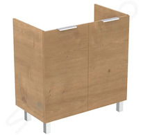 Ideal Standard Eurovit - Umyvadlová skříňka, 84x80x44 cm, 2 dvířka, panty L/P, dub R0262Y8