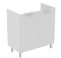 Ideal Standard Eurovit+ - Umyvadlová skříňka, 84x80x44 cm, 2 dvířka, panty L/P, lesklá bílá R0262WG
