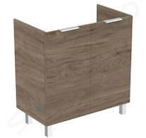 Ideal Standard Eurovit - Umyvadlová skříňka, 84x80x44 cm, 2 dvířka, panty L/P, ořech R0262Y9