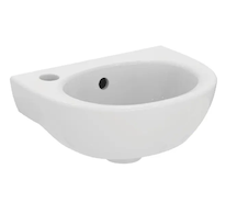 Ideal Standard Eurovit - Umývátko 35x26 cm, s přepadem, otvor pro baterii vlevo, bílá W330001