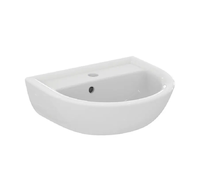 Ideal Standard Eurovit - Umývátko 45x35 cm, s přepadem, otvor pro baterii, bílá E872101