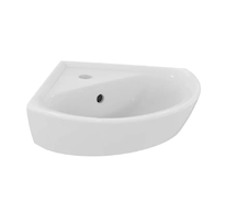 Ideal Standard Eurovit - Umývátko rohové 48x35 cm, s přepadem, otvor pro baterii, bílá E872701