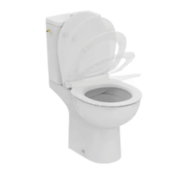 Ideal Standard Eurovit - WC kombi se sedátkem SoftClose, vario odpad, RimLS+, bílá W843301