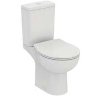 Ideal Standard Eurovit - WC kombi se sedátkem SoftClose, vario odpad, spodní napouštění, RimLS+, bílá W007301