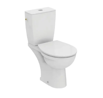Ideal Standard Eurovit - WC kombi se sedátkem SoftClose, zadní odpad, bílá W328501