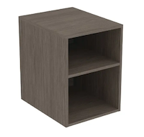 Ideal Standard Finesse - Boční skříňka, otevřená, 40x51x54 cm, 1 police, Dark Elm E3401UR