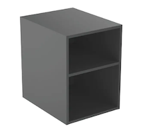 Ideal Standard Finesse - Boční skříňka, otevřená, 40x51x54 cm, 1 police, matný antracit E3401Y2