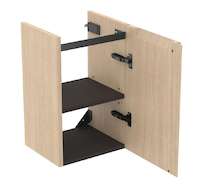 Ideal Standard Finesse - Skříňka pod umývátko, 35x31x55 cm, 1 dvířka, panty vpravo, bílý dub E3403US