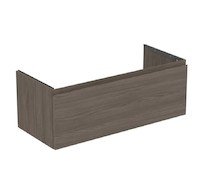 Ideal Standard Finesse - Umyvadlová skříňka, 100x44x38 cm, 1 zásuvka, Dark Elm E3384UR