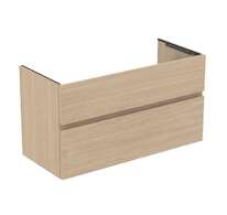Ideal Standard Finesse - Umyvadlová skříňka, 100x44x55 cm, 2 zásuvky, bílý dub E3388US