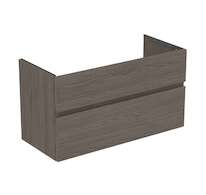 Ideal Standard Finesse - Umyvadlová skříňka, 100x44x55 cm, 2 zásuvky, Dark Elm E3388UR