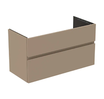 Ideal Standard Finesse - Umyvadlová skříňka, 100x44x55 cm, 2 zásuvky, Matt Greige E3388UP