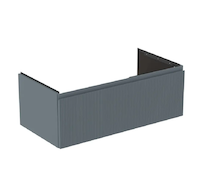 Ideal Standard Finesse - Umyvadlová skříňka, 100x51x37 cm, 1 zásuvka, Ribbed Matt ashblue E3393UQ