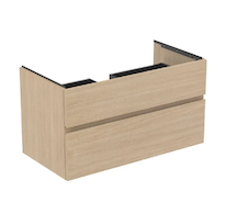 Ideal Standard Finesse - Umyvadlová skříňka, 100x51x55 cm, 2 zásuvky, Bílý dub E3397US