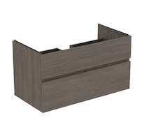 Ideal Standard Finesse - Umyvadlová skříňka, 100x51x55 cm, 2 zásuvky, Dark Elm E3397UR