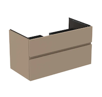 Ideal Standard Finesse - Umyvadlová skříňka, 100x51x55 cm, 2 zásuvky, Matt Greige E3397UP