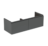 Ideal Standard Finesse - Umyvadlová skříňka, 120x44x37 cm, 2 zásuvky, matný antracit E3389Y2