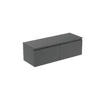 Ideal Standard Finesse - Umyvadlová skříňka, 120x44x39 cm, 2 zásuvky, matný antracit E3425Y2