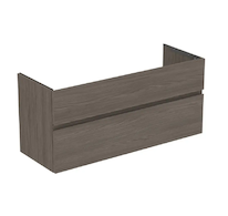 Ideal Standard Finesse - Umyvadlová skříňka, 120x44x55 cm, 2 zásuvky, Dark Elm E3385UR