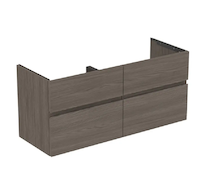 Ideal Standard Finesse - Umyvadlová skříňka, 120x44x55 cm, 4 zásuvky, Dark Elm E3390UR