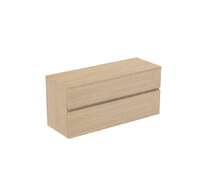 Ideal Standard Finesse - Umyvadlová skříňka, 120x44x56 cm, 2 zásuvky, bílý dub E3421US