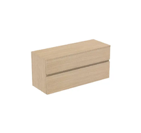 Ideal Standard Finesse - Umyvadlová skříňka, 120x44x56 cm, 2 zásuvky, bílý dub E3421US