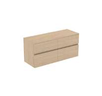 Ideal Standard Finesse - Umyvadlová skříňka, 120x44x56 cm, 4 zásuvky, bílý dub E3426US