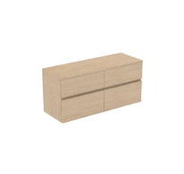 Ideal Standard Finesse - Umyvadlová skříňka, 120x44x56 cm, 4 zásuvky, bílý dub E3426US