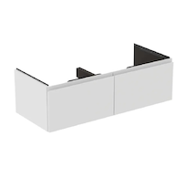 Ideal Standard Finesse - Umyvadlová skříňka, 120x51x37 cm, 2 zásuvky, matná bílá E3398Y1