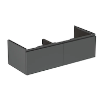 Ideal Standard Finesse - Umyvadlová skříňka, 120x51x37 cm, 2 zásuvky, matný antracit E3398Y2