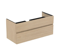 Ideal Standard Finesse - Umyvadlová skříňka, 120x51x55 cm, 2 zásuvky, bílý dub E3394US