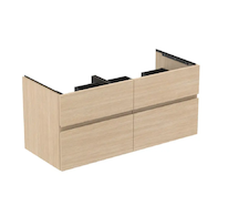 Ideal Standard Finesse - Umyvadlová skříňka, 120x51x55 cm, 4 zásuvky, bílý dub E3399US