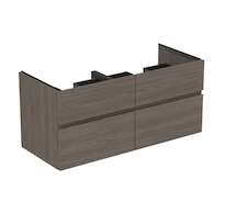 Ideal Standard Finesse - Umyvadlová skříňka, 120x51x55 cm, 4 zásuvky, Dark Elm E3399UR