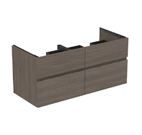 Ideal Standard Finesse - Umyvadlová skříňka, 120x51x55 cm, 4 zásuvky, Dark Elm E3399UR