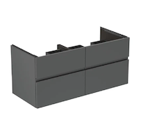Ideal Standard Finesse - Umyvadlová skříňka, 120x51x55 cm, 4 zásuvky, matný antracit E3399Y2