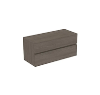 Ideal Standard Finesse - Umyvadlová skříňka, 120x51x56 cm, 2 zásuvky, Dark Elm E3431UR