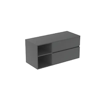 Ideal Standard Finesse - Umyvadlová skříňka, 120x51x56 cm, 2 zásuvky, matný antracit E3438Y2