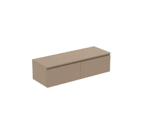 Ideal Standard Finesse - Umyvadlová skříňka, 140x51x38 cm, 2 zásuvky, Dark Elm E3432UR