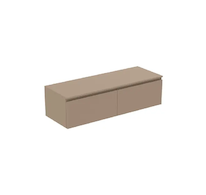 Ideal Standard Finesse - Umyvadlová skříňka, 140x51x38 cm, 2 zásuvky, Matt Greige E3432UP