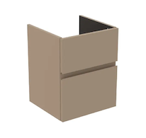 Ideal Standard Finesse - Umyvadlová skříňka, 43x40x54 cm, 2 zásuvky, Matt Greige E3405UP