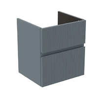 Ideal Standard Finesse - Umyvadlová skříňka, 48x41x54 cm, 2 zásuvky, Ribbed Matt ashblue E3407UQ