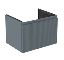 Ideal Standard Finesse - Umyvadlová skříňka, 50x38x37 cm, 1 zásuvka, Ribbed Matt ashblue E3375UQ