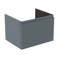 Ideal Standard Finesse - Umyvadlová skříňka, 53x41x37 cm, 1 zásuvka, Ribbed Matt ashblue E3408UQ