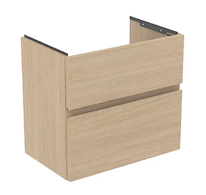 Ideal Standard Finesse - Umyvadlová skříňka, 60x38x55 cm, 2 zásuvky, bílý dub E3379US