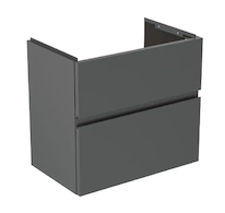 Ideal Standard Finesse - Umyvadlová skříňka, 60x38x55 cm, 2 zásuvky, matný antracit E3379Y2