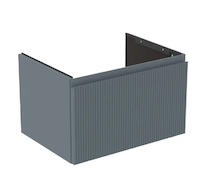 Ideal Standard Finesse - Umyvadlová skříňka, 60x44x38 cm, 1 zásuvka, Ribbed Matt ashblue E3382UQ