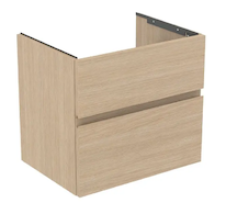 Ideal Standard Finesse - Umyvadlová skříňka, 60x44x55 cm, 2 zásuvky, bílý dub E3386US