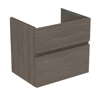 Ideal Standard Finesse - Umyvadlová skříňka, 60x44x55 cm, 2 zásuvky, Dark Elm E3386UR