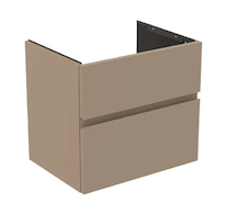 Ideal Standard Finesse - Umyvadlová skříňka, 60x44x55 cm, 2 zásuvky, Matt Greige E3386UP