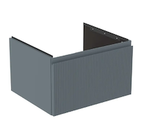 Ideal Standard Finesse - Umyvadlová skříňka, 60x51x37 cm, 1 zásuvka, Ribbed Matt ashblue E3391UQ